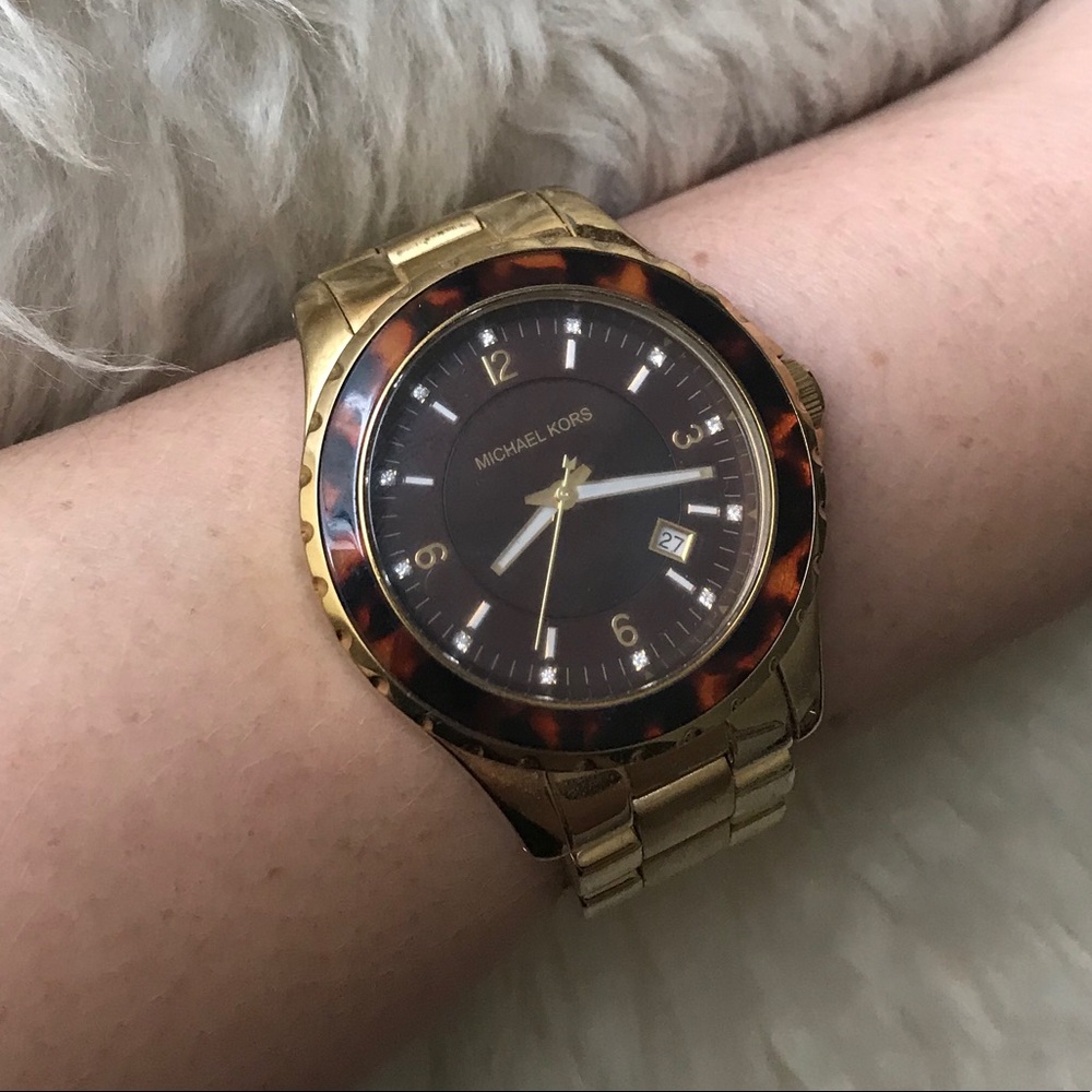Michael Kors Gold Watch- Menswear Inspired